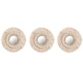 Pikkukuva 1 / 3: Mirror Set Home ESPRIT White Boho 20 x 1 x 20 cm (3 Pieces)