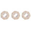 Pikkukuva 1 / 3: Mirror Set Home ESPRIT White Boho 20 x 1 x 20 cm (3 Pieces)