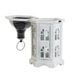 Pikkukuva 3 / 6: Lantern DKD Home Decor Aged finish White Dark grey Wood Crystal 19 x 17 x 39 cm