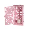Pikkukuva 3 / 3: Lantern Home ESPRIT White Green Pink Iron Oriental 10 x 10 x 30 cm (4 Units)