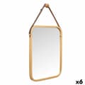 Miniatyrbild 1 av 4: Hanging mirror B6605 Natural Rectangular 34 x 41,5 x 1,5 cm (6 Units)