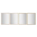 Miniatyrbillede 1 af 3: Wall mirror Home ESPRIT White Brown Beige Grey 66 x 2 x 92 cm 70 x 2 x 97 cm (4 Units)