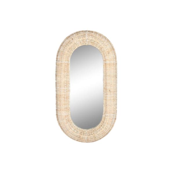 Wall mirror Home ESPRIT Natural 68 x 7,5 x 128 cm 69 x 8,5 x 128,5 cm