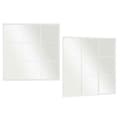 Pikkukuva 6 / 6: Wall mirror JY21101W White Window 90 x 90 x 2 cm Squared
