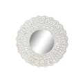 Pikkukuva 1 / 3: Wall mirror Home ESPRIT White Indian Man Stripped 89 x 2 x 89 cm