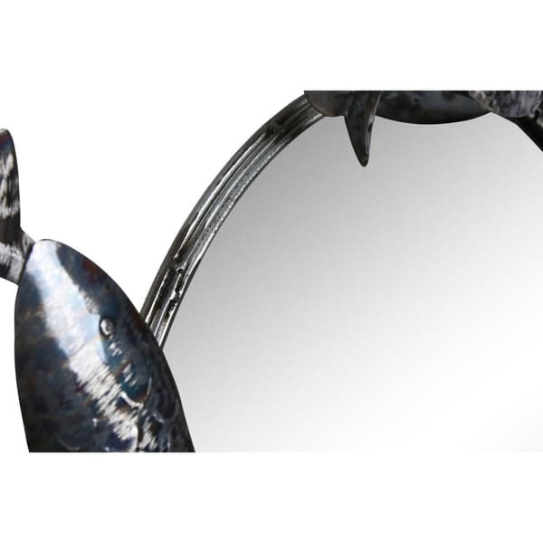 Wall mirror Home ESPRIT Silver Fish 70 x 10 x 110 cm 70 x 10 x 100 cm