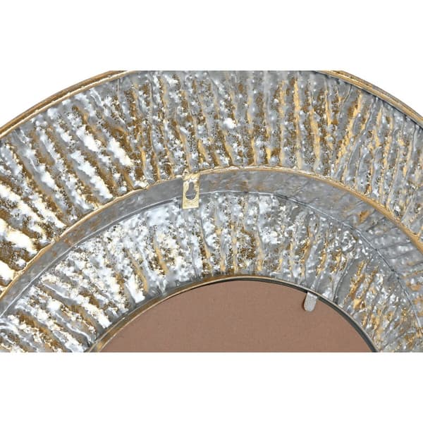 Wall mirror Home ESPRIT Golden Metal Crystal Modern 78 x 4,5 x 78 cm