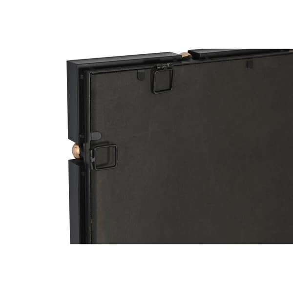 Wall mirror Home ESPRIT Black Golden 64,5 x 5 x 96,5 cm