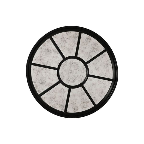 Wall mirror Home ESPRIT Black Aged finish 100 x 5 x 100 cm