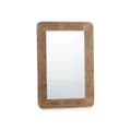 Miniatyrbillede 1 af 2: Wall mirror 42 Brown Sheets 90 x 60 x 2 cm Rectangular