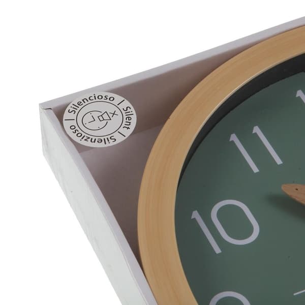 Wall Clock Versa Green Plastic Minimalist 4,1 x 30 x 30 cm