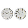 Miniatyrbillede 1 af 4: Wall Clock Home ESPRIT White Golden PVC 30 x 4 x 30 cm (2 Units)