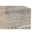 Miniatyrbild 3 av 3: Vase Home ESPRIT White Natural Mango wood Colonial 18 x 18 x 30,5 cm