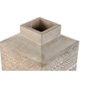 Miniatyrbild 2 av 3: Vase Home ESPRIT White Natural Mango wood Colonial 18 x 18 x 30,5 cm