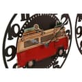 Miniatyrbild 2 av 4: Wall Clock Home ESPRIT Yellow Red Metal Vintage 34 x 33,5 x 32,5 cm (2 Units)