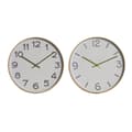Pikkukuva 1 / 4: Wall Clock Home ESPRIT White Golden PVC 30 x 4 x 30 cm (2 Units)
