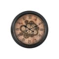 Pikkukuva 1 / 4: Wall Clock Home ESPRIT Black Golden Natural Crystal Iron Vintage 67 x 9 x 67 cm