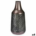 Pikkukuva 1 / 4: Vase Silver Metal 21 x 44 x 21 cm (4 Units) With relief