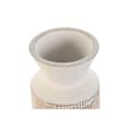 Miniatyrbillede 2 af 3: Vase Home ESPRIT White Natural Mango wood Colonial 15 x 15 x 22,5 cm