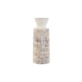 Miniatyrbillede 1 af 3: Vase Home ESPRIT White Natural Mango wood Colonial 15 x 15 x 22,5 cm