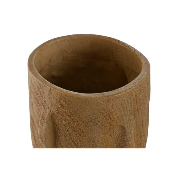 Vase Home ESPRIT Brown Resin Face 15 x 15 x 31 cm
