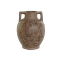 Pikkukuva 1 / 3: Vase Home ESPRIT Brown Green Stoneware Leaf of a plant 17 x 17 x 22 cm