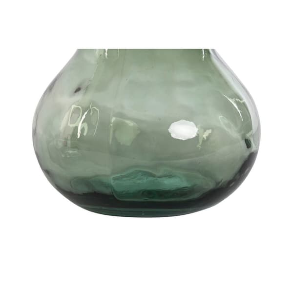 Vase Home ESPRIT Green Recycled glass 26,5 x 26,5 x 75 cm