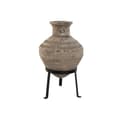 Pikkukuva 1 / 3: Vase Home ESPRIT Black Beige Metal Magnesium 28 x 28 x 47 cm