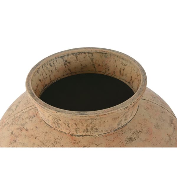 Vase Home ESPRIT Beige Metal 33 x 33 x 37 cm