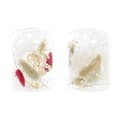 Miniatyrbillede 1 af 3: Candleholder DKD Home Decor Dried flower 8 x 8 x 11 cm Crystal Beige Maroon (2 Units)