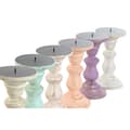 Pikkukuva 2 / 3: Candle Holder Home ESPRIT Yellow Blue Green Pink Metal Mango wood Shabby Chic 10 x 10 x 18 cm