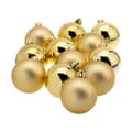 Pikkukuva 1 / 3: Christmas Baubles Decoris Golden Plastic 12 Units