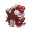 Pikkukuva 1 / 2: Christmas Baubles Decoris Rojo/Blanco 33 Pieces