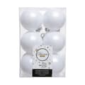 Miniatyrbild 1 av 2: Christmas Baubles Decoris White Plastic 12 Units