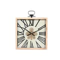 Pikkukuva 1 / 5: Wall Clock Home ESPRIT White Natural Metal Pine 60 x 8,5 x 73 cm