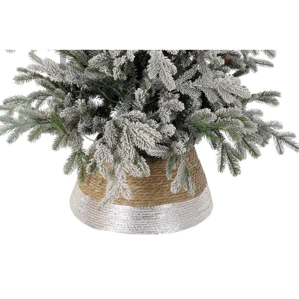 Christmas tree skirt DKD Home Decor Seagrass (45 x 45 x 24 cm) (3 Units)