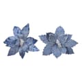 Pikkukuva 1 / 2: Decorative Flower Blue Christmas Ø 34 x 6 cm