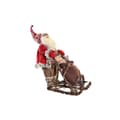 Pikkukuva 1 / 4: Decorative Figure DKD Home Decor Red Grey Wood Father Christmas 42 x 22 x 48 cm