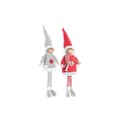 Pikkukuva 1 / 3: Decorative Figure DKD Home Decor Christmas Doll Polyester (17 x 9 x 79 cm) (2 Units)