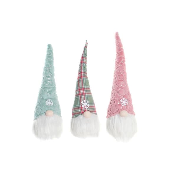 Decoration DKD Home Decor Gnome Polyester (17 x 16 x 54 cm) (3 Units)