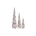 Miniatyrbild 1 av 4: Decoration DKD Home Decor Cones Christmas LED White Black Red Natural Snowfall 20 x 20 x 80 cm (3 Pieces)