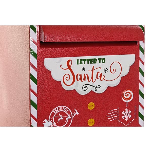 Christmas bauble DKD Home Decor Yellow White Black Red Letterbox 28,5 x 26,5 x 52 cm