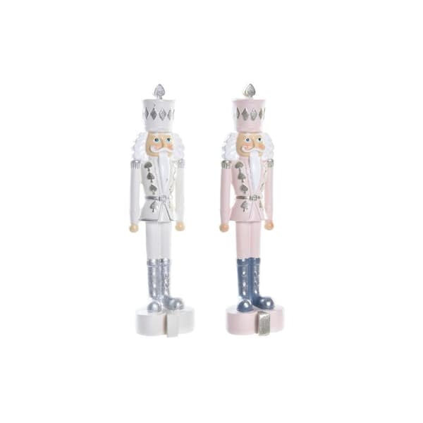 Christmas bauble DKD Home Decor Resin Nutcracker (4,5 x 4 x 17 cm) (2 Units)