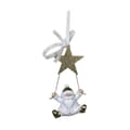 Miniatyrbillede 1 af 3: Christmas bauble DKD Home Decor Resin Father Christmas (6,5 x 4 x 13,5 cm) (6 Units)