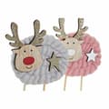 Miniatyrbillede 3 af 3: Christmas bauble DKD Home Decor Polyester Wood (2 pcs) (10 x 4 x 16 cm)