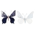 Miniatyrbild 1 av 3: Christmas bauble DKD Home Decor Polyester Butterfly (2 Units) (23 x 3 x 19 cm)