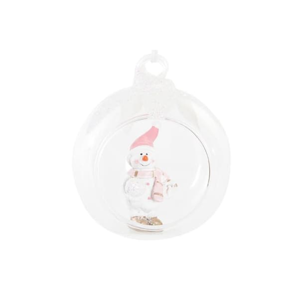 Christmas bauble DKD Home Decor Crystal Resin (7 x 6 x 8 cm) (4 Units)