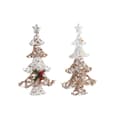 Miniatyrbillede 1 af 4: Christmas Tree DKD Home Decor Golden White Rattan (32 x 10 x 56 cm) (2 Units)