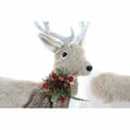 Miniatyrbillede 2 af 4: Christmas bauble DKD Home Decor Beige Polyester White polystyrene Reindeer (9 x 24 x 33 cm)