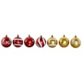 Miniatyrbillede 4 af 4: Christmas Baubles Home ESPRIT Red Golden PVC 25 x 6 x 25 cm (16 Pieces)